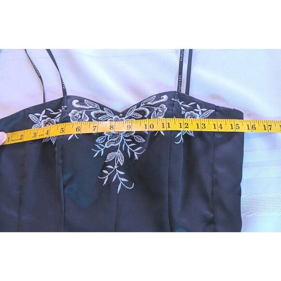 Masquerade Black/White Strapless Dress Size 5/6 Party Prom Evening Tulle Ruffles - Picture 9 of 10